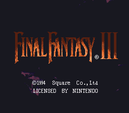 Final Fantasy III - Eternal Crystals Title Screen